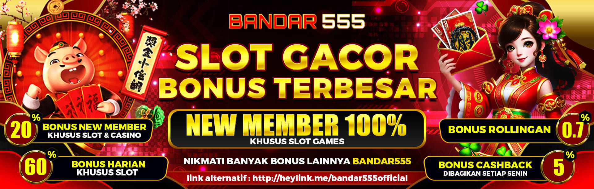 BONUS NEW MEMBER SLOT 100%